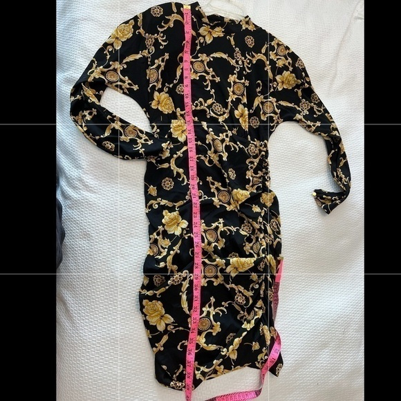 VERONICA BEARD Amile Ruched Silk Long Sleeve Dress - Picture 14 of 16